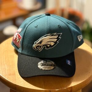 New Era Philadelphia Eagles Green and Black Hat
